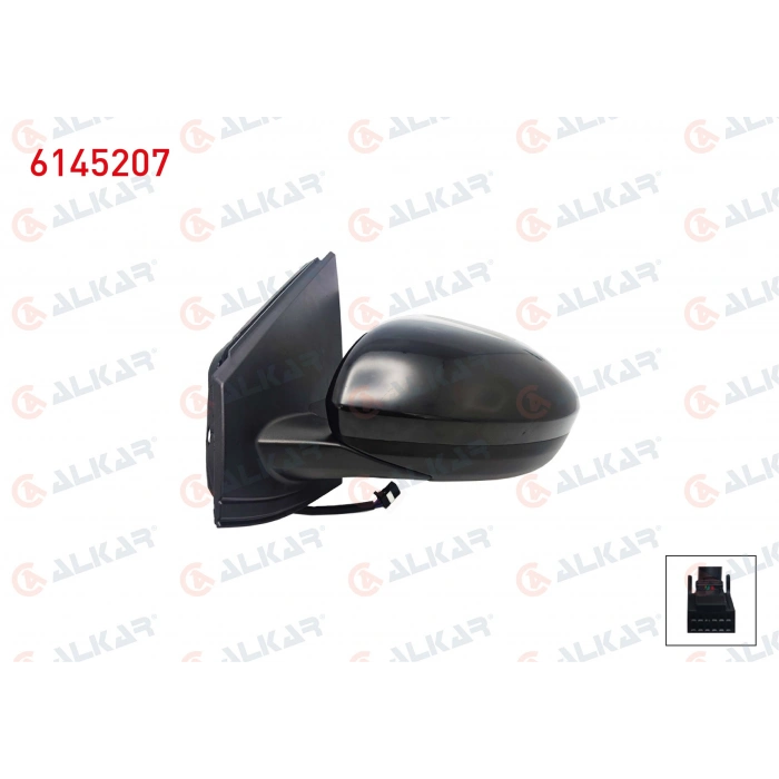 DIS DIKIZ AYNASI SOL ELEKTRIKLI ISITMALI ASTARLI KOR NOKTALI 7 PIN DACIA SANDERO/STEPWAY II (B8_) 2021- / JOGGER 2022- / LOGAN III 2021- (A1)