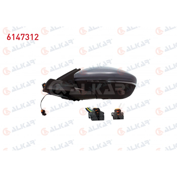 DIS DIKIZ AYNASI SOL ELEKTRIKLI ISITMALI ASTARLI OTOMATIK KATLANIR SINYALLI ALT AYDINLATMALI LEDLI KOR NOKTALI 12 PIN OPEL CORSA F 2019- / PEUGEOT 208 II 2019- (A1)