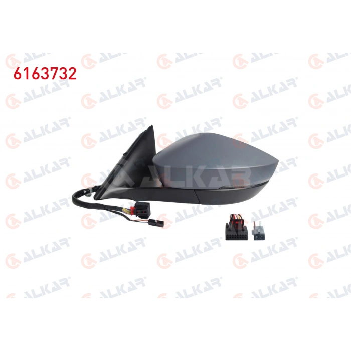 DIS DIKIZ AYNASI SOL ELEKTRIKLI ISITMALI ASTARLI OTOMATIK KATLANIR SINYALLI ALT AYDINLATMALI HAFIZALI LEDLI KOR NOKTALI 13+2 PIN SKODA OCTAVIA IV 2020- (A1)