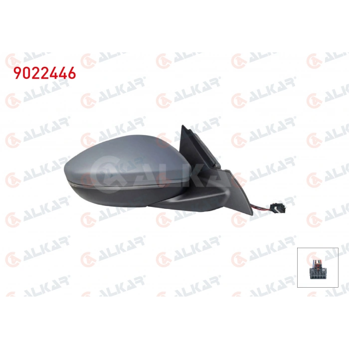 DIS DIKIZ AYNASI SAG ELEKTRIKLI ISITMALI ASTARLI SINYALLI SENSORLU 6+2 PIN OPEL MOKKA 2020- (A1)