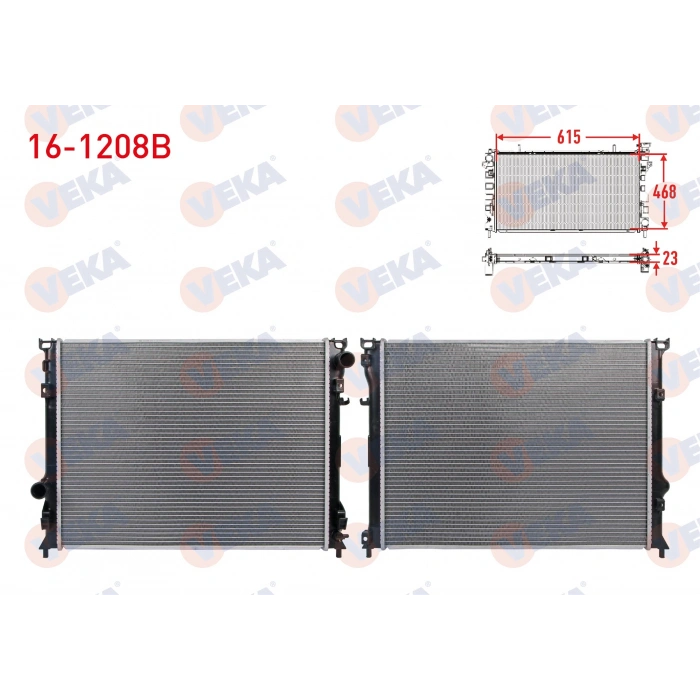 SU RADYATORU BRAZING CHRYSLER 300 C 2.7 - 3.0 CRD - 3.5 - 6.1 A-T/M-T 2004-2011 / LANCIA THEMA (LX) 3.0 CRD A-T/M-T 2011-