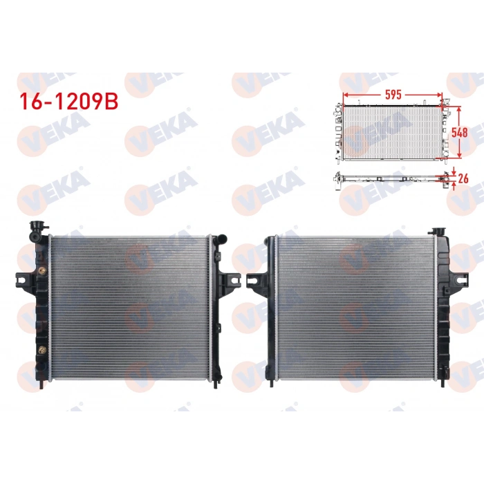 SU RADYATORU BRAZING JEEP GRAND CHEROKEE II (WJ,WG) 4.0 A-T/M-T 1998-2005