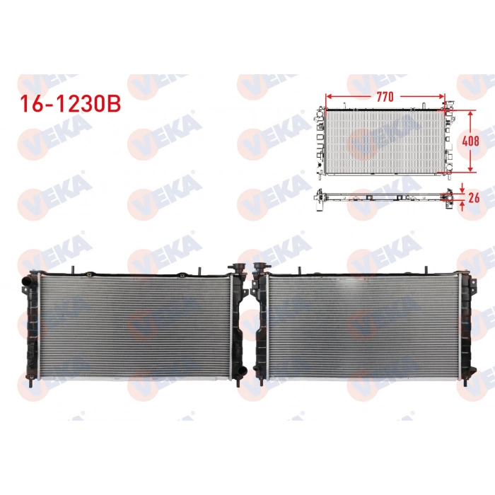 SU RADYATORU BRAZING CHRYSLER SEBRING / DODGE AVENGER / JEEP COMPASS / PATRIOT / VOYAGER IV