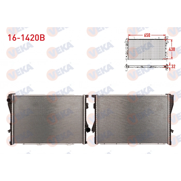 SU RADYATORU BRAZING BMW 5 SERISI (E39) 520i - 523i - 528i - 535i - 540i A-T/M-T 1995-2003/ BMW 7 SERISI (E38) 728i - 730i - 740i - 750i A-T/M-T 1994-2001