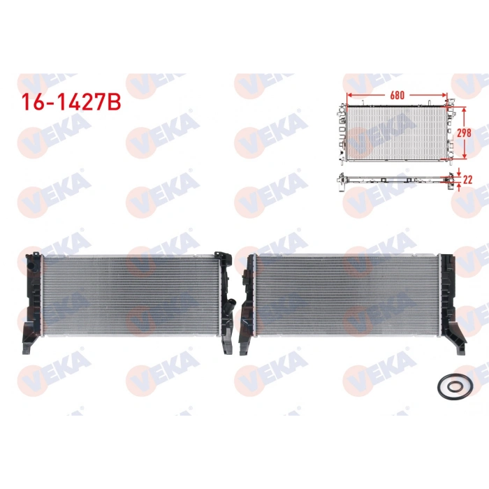 SU RADYATORU BRAZING BMW 2 SERISI (F45) 220 D A-T 2014- / MINI COOPER (F55) 1.5 D A-T 2013- / COUNTRYMAN (F60) 1.5 D A-T 2016-