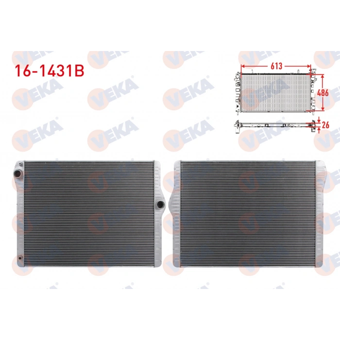 SU RADYATORU BRAZING BMW 5 (F10) 523i A-T/M-T / 528 i M-T / 530 i A-T/M-T 2010- / 7 (F01) 730 i A-T/M-T 2009