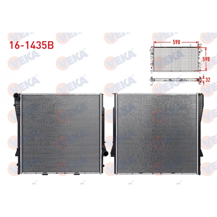 SU RADYATORU BRAZING BMW X5 (E53) 3.0 D - 3.0i A-T - 4.4i A-T/M-T 2000-2007