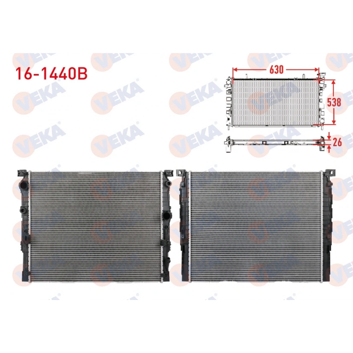 SU RADYATORU BRAZING BMW 5 SERISI (G30, G31, F90) 2016-2020 / 6 SERISI (G32) 2017-2020 / 7 SERISI (G11, G12) 2015-2019 / B46, B48, B58