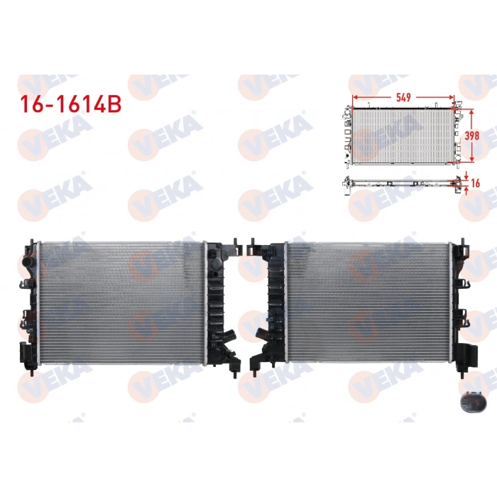 SU RADYATORU BRAZING CHEVROLET AVEO (T300) 1.2 16v M-T AC+/- 2011-2014