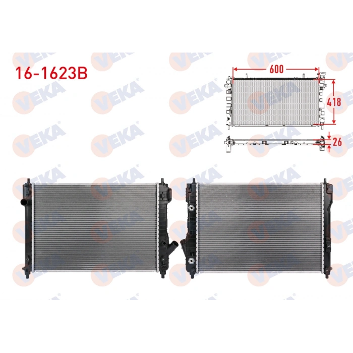 SU RADYATORU BRAZING CHEVROLET AVEO, KALOS 1.4 A-T AC+/- 2008-