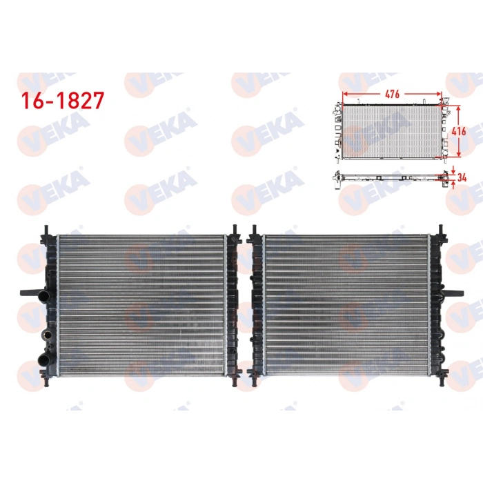 SU RADYATORU MEKANIK FIAT MAREA (185) 1.6i 16v M-T AC+ 1996-2002