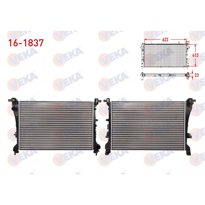 SU RADYATORU MEKANIK FIAT EGEA 1.3 MJT M-T AC+/- 2015-