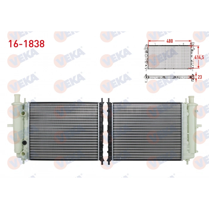 SU RADYATORU MEKANIK BIDONLU FIAT BRAVO (182) 1.6 16v AC-/M-T 1995-2004