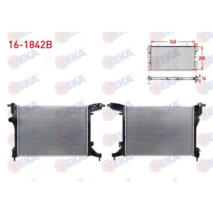 SU RADYATORU BRAZING FIAT EGEA 1.4 16v M-T AC+/- 2015-