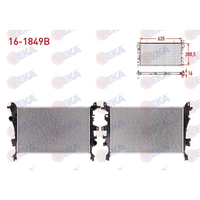 SU RADYATORU BRAZING FIAT 500X 1.3 MJT A-T/M-T 2014-