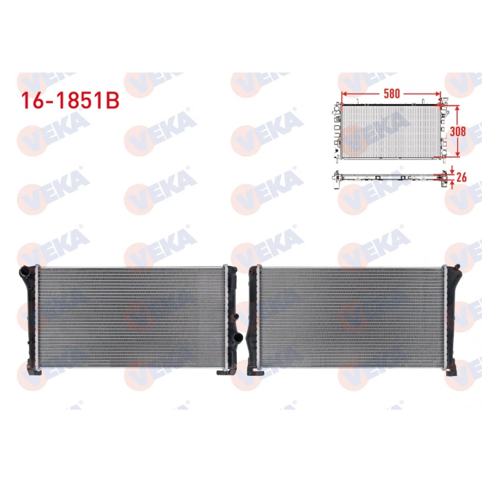 SU RADYATORU BRAZING LANCIA MUSA (350_) 1.3 MJT M-T 2004-2012 / FIAT IDEA 1.3 MJT M-T 2003-/ PUNTO 1.3 MJT M-T 1999-2009