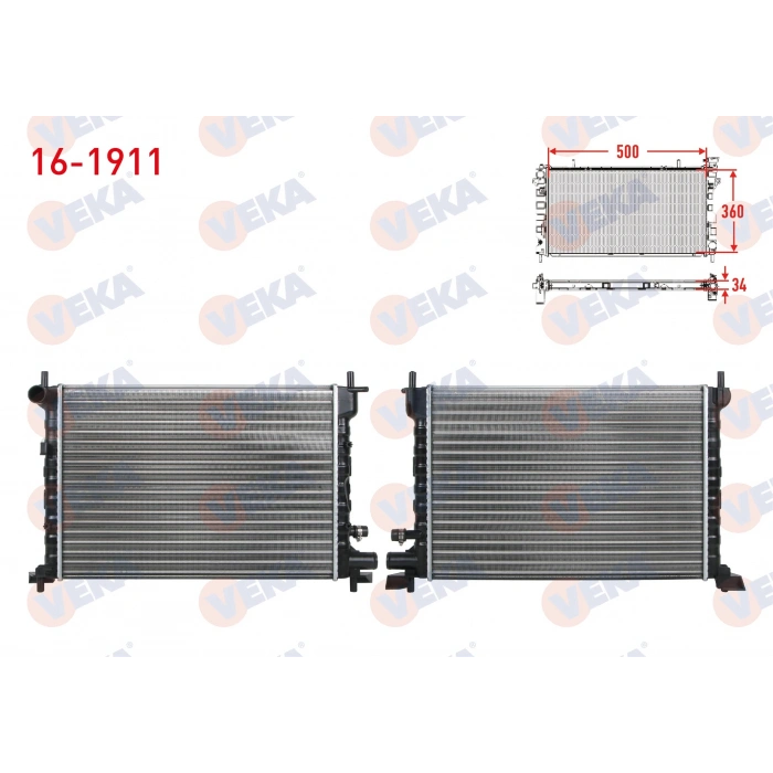 SU RADYATORU MEKANIK FORD FIESTA IV 1.25i -1.4i 16v - 1.8 DI M-T 1996-2002/ FIESTA V 1.6i 16v EFI M-T 2001-2008/ MAZDA 121 (JASM,JBSM) 1.25 M-T 1996-2003