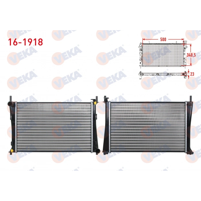 SU RADYATORU MEKANIK FORD FIESTA V 1.25i (EFI) A-T/M-T AC+/- 2001-2008