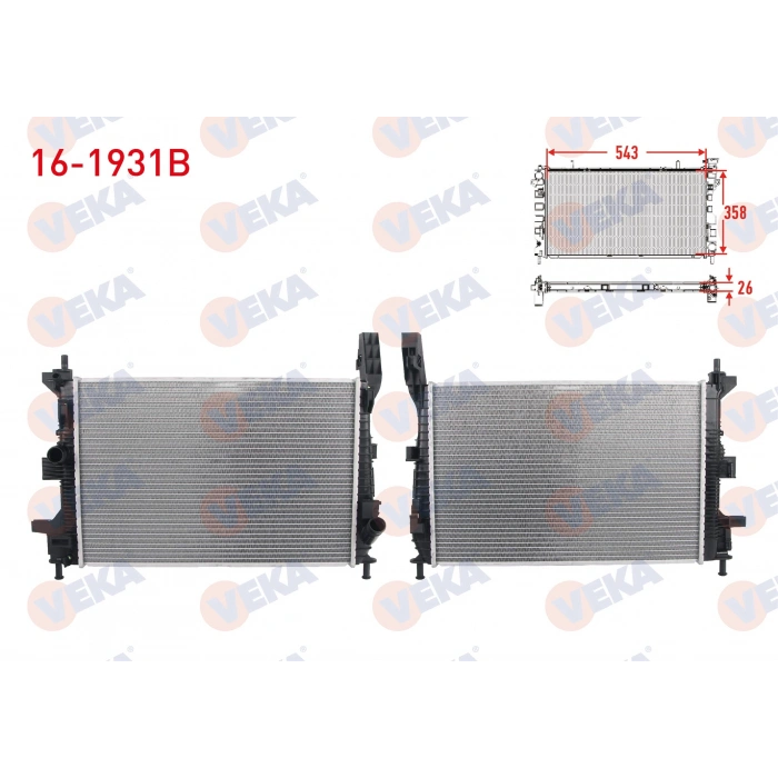 SU RADYATORU BRAZING FORD FOCUS III 1.0 ECOBOOST M-T AC+/- 2011-2015