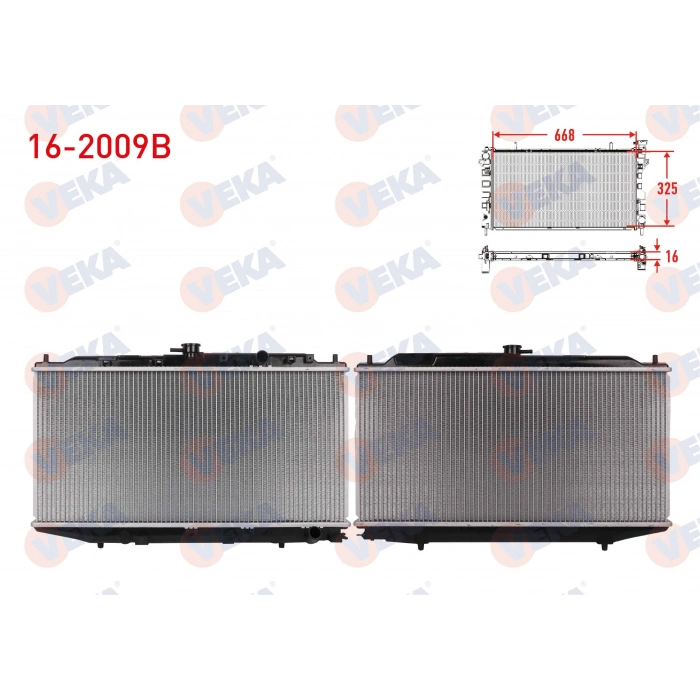 SU RADYATORU BRAZING HONDA CIVIC IV 1.5i M-T AC +/- 1987-1993