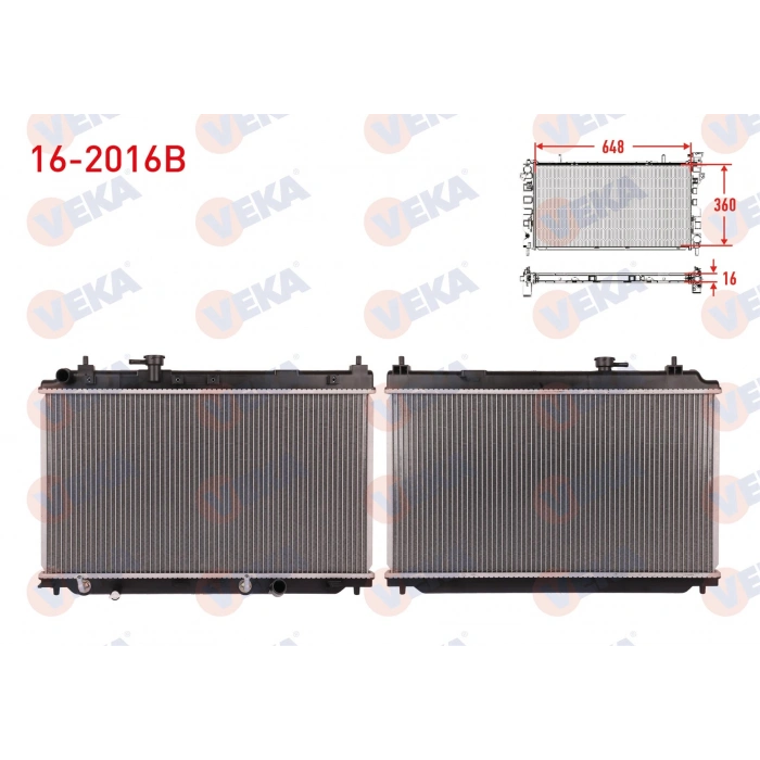 SU RADYATORU BRAZING HONDA CITY (GD) 1.3i A-T AC+/- 2003-2008