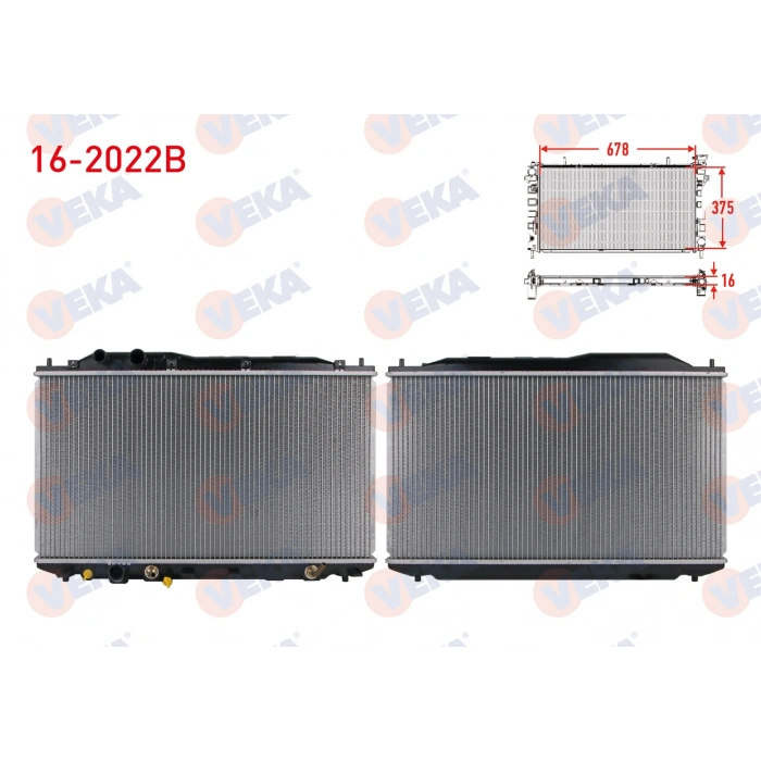 SU RADYATORU (ALT BORU KELEPCELI) BRAZING HONDA CIVIC VIII 1.6 A-T AC+/- 2005-2012