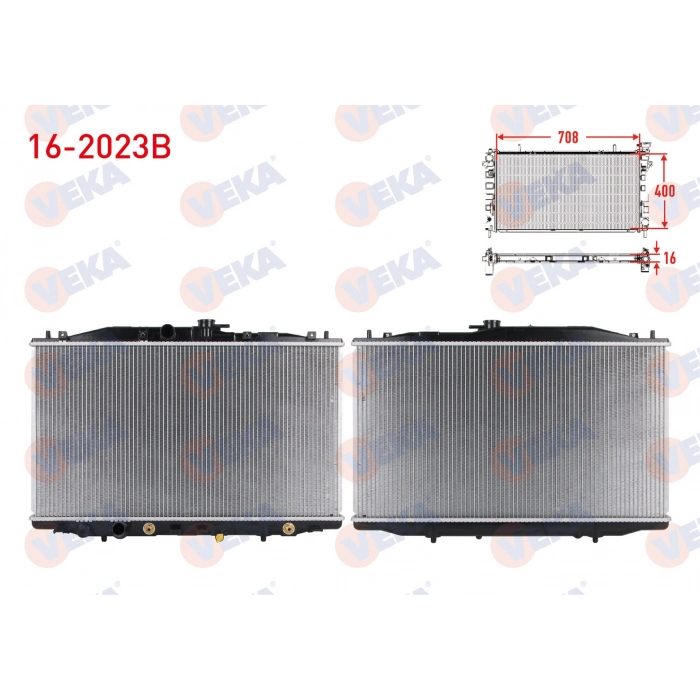 SU RADYATORU BRAZING HONDA ACCORD VII (CL) 2.4 A-T/M-T AC+/- 2003-2008