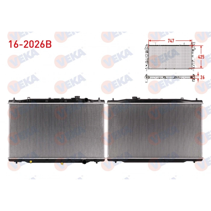 SU RADYATORU BRAZING HONDA CR-V IV 1.6i DTEC A-T/M-T AC+/- 2012-2014