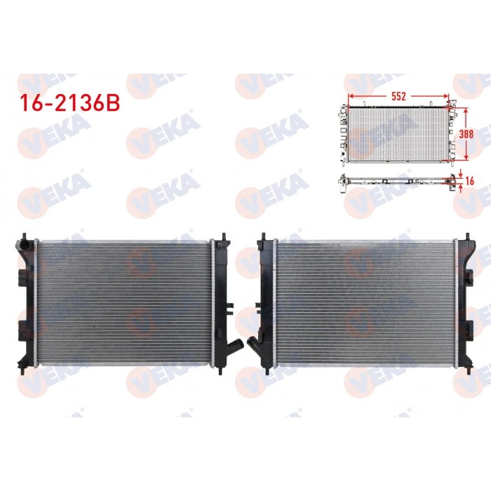 SU RADYATORU BRAZING HYUNDAI I30 (GD) 1.6 GDI M-T AC+/- 2011-