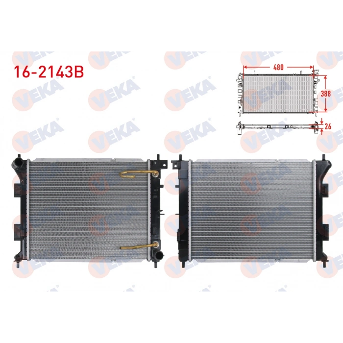 SU RADYATORU BRAZING HYUNDAI I30 (GD) 1.6 CRDI A-T AC+/- 2011-