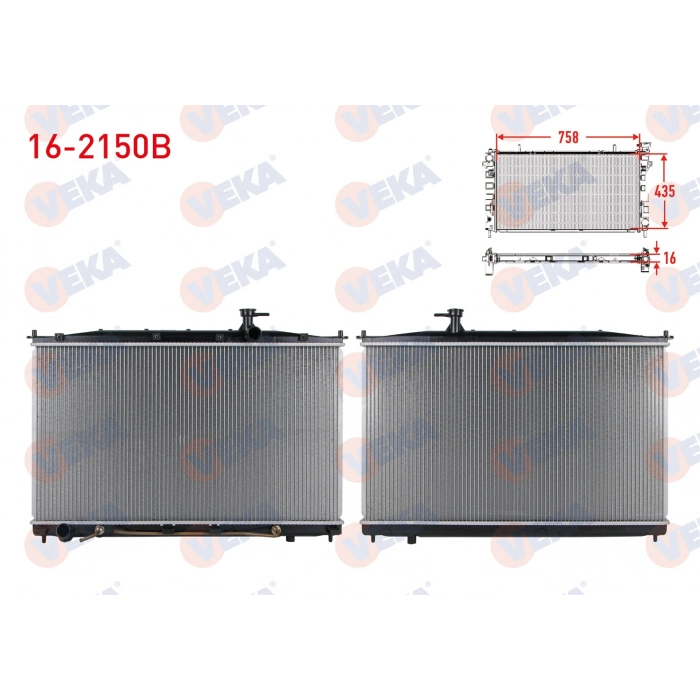 SU RADYATORU BRAZING HYUNDAI SANTA FE II (CM) 2.2 CRDI A-T AC+/-2006-2012