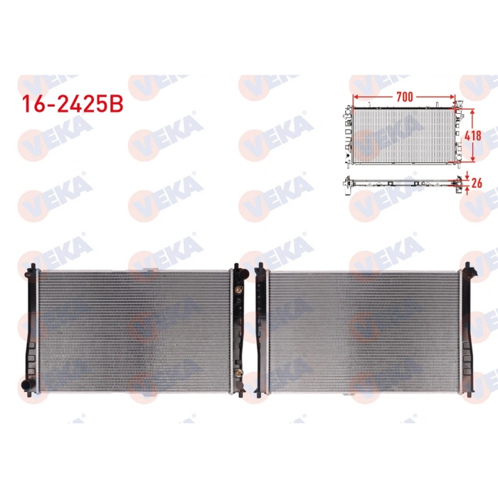 SU RADYATORU BRAZING KIA CARNIVAL II (CQ) 2.9 CRDI A-T AC+/- 2001-2006