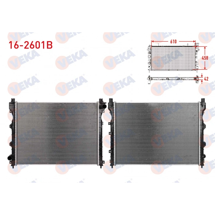 SU RADYATORU BRAZING LAND ROVER FREELANDER (LN) 2.0 TD4 A-T/M-T AC+/- 1998-2007