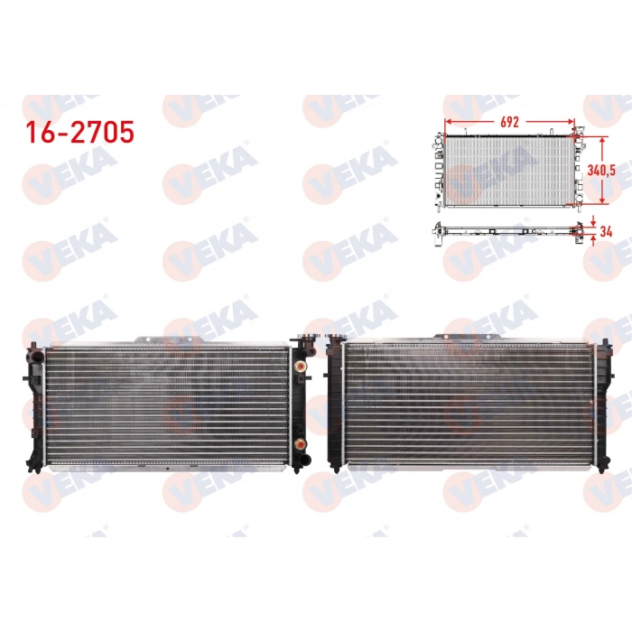 SU RADYATORU MEKANIK MAZDA 626 IV (GE) 1.8i A-T AC+/- 1992-1997