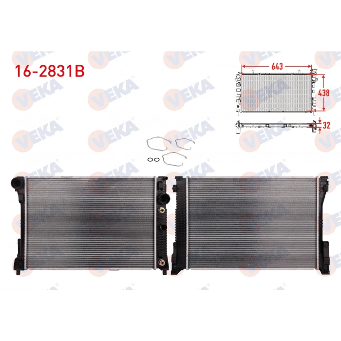 SU RADYATORU BRAZING MERCEDES C CLASS (W204) C 180 A-T AC+/- 2007-2014