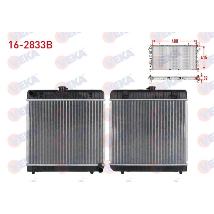 SU RADYATORU BRAZING MERCEDES (W123) 2.0 M-T AC+/- 1977-1985