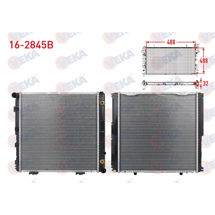 SU RADYATORU BRAZING MERCEDES E SERISI (W124) E 200 A-T AC+ 1993-1995