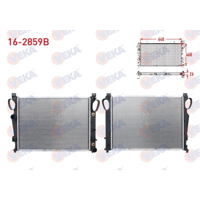 SU RADYATORU BRAZING MERCEDES S SERISI (W220) S 320 - S 350 A-T/M-T 1998-2005
