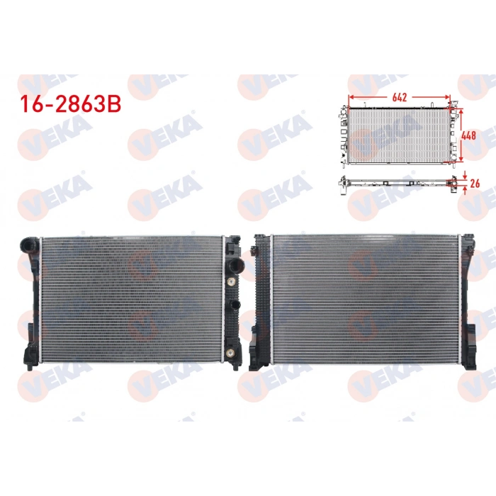 SU RADYATORU BRAZING MERCEDES C SERISI (W204) C 180 - C 200 - C 200 CDI - C 220 CDI - C 250 - C 280 - C 300 2007-2014/ E SERISI (W212) E 200 - E 250 CGI - E 350 2009-/ SLK (R172) 200 - 250 2011-