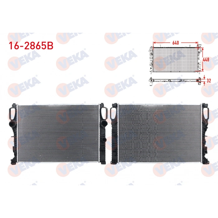 SU RADYATORU BRAZING KALINLIK 32mm MERCEDES E SERISI (W211) E 280 CDI - E 320 CDI A-T/M-T 2002-2008