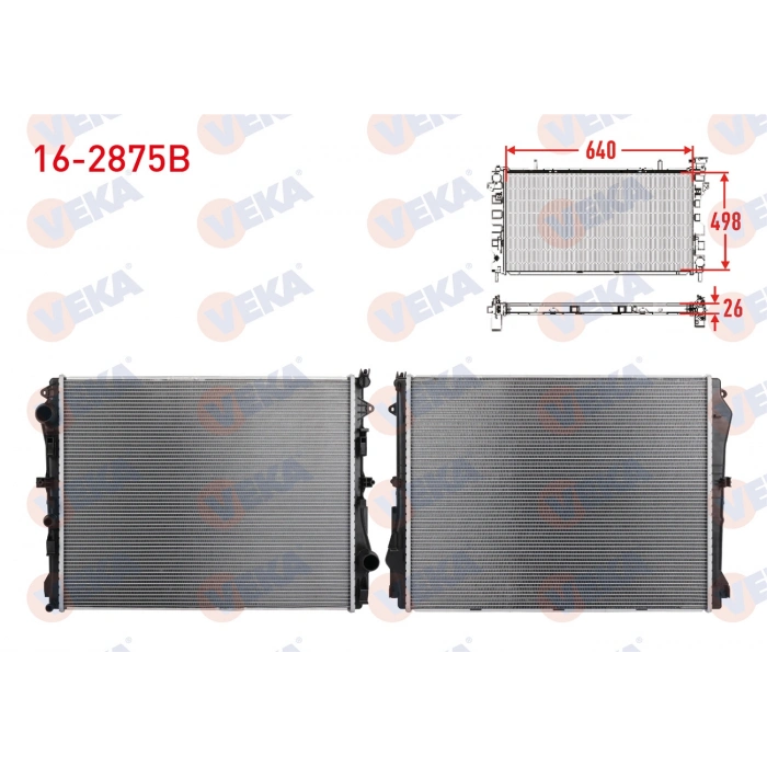 SU RADYATORU BRAZING MERCEDES (W213, W222, W238, W257) / M274, M276, OM654