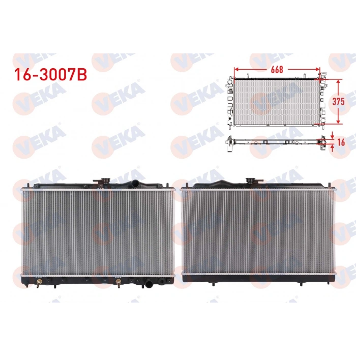 SU RADYATORU BRAZING MITSUBISHI GALANT 1.8 A-T AC+ 1987-1994