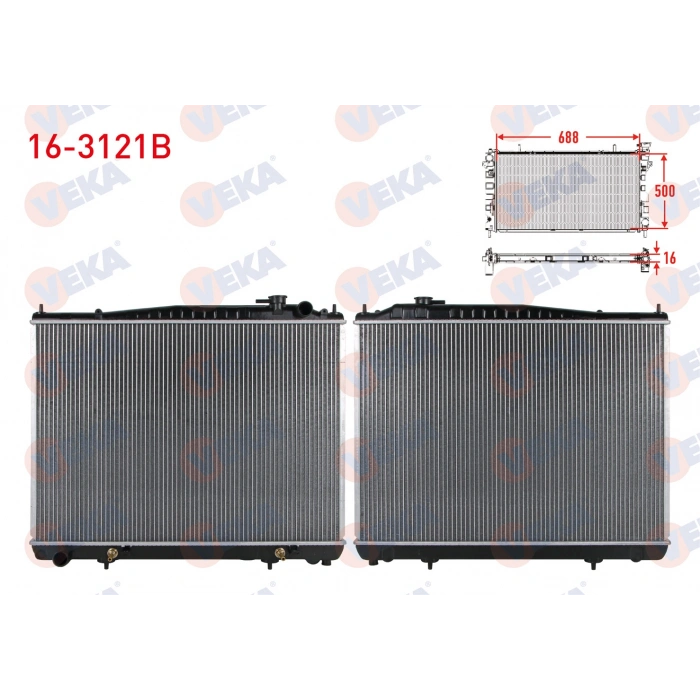 SU RADYATORU BRAZING (SOLDAN ÇIKIŞ) NISSAN PATHFINDER (R50) 3.5i V6 A-T/M-T 1995-2005
