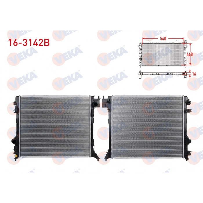 SU RADYATORU BRAZING NISSAN QASHQAI (J11) 1.5 DCI M-T AC+/- 2014-