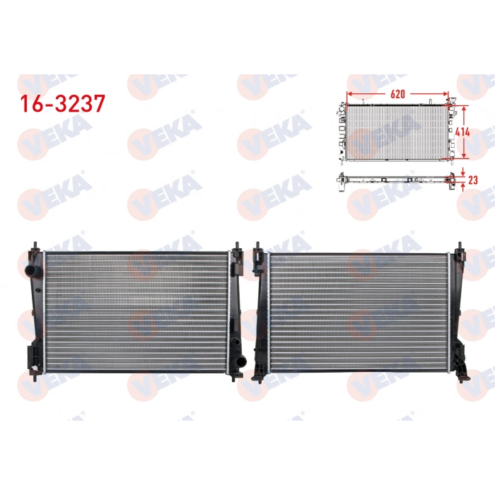 SU RADYATORU MEKANIK OPEL CORSA D 1.3 CDTI 75 HP (Z13DTJ) AC+/- A-T/M-T 2006-2014