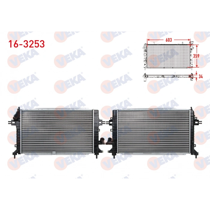 SU RADYATORU MEKANIK OPEL ASTRA H 1.3 CDTI M-T AC+/- 2004-2010