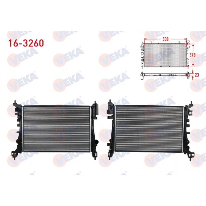SU RADYATORU MEKANIK OPEL CORSA D 1.2 (XEL)(XER) M-T AC+ 2006-2014
