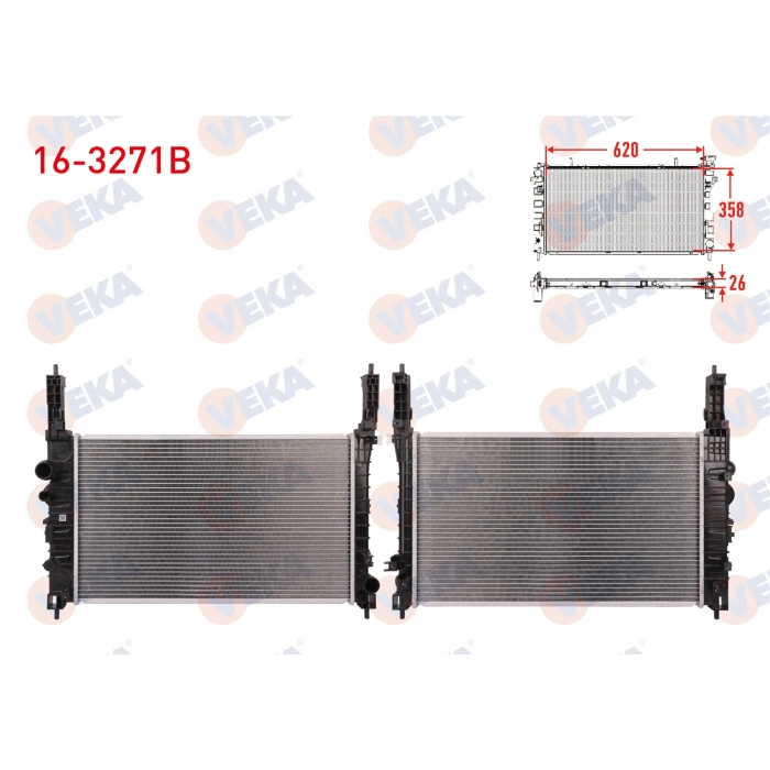 SU RADYATORU BRAZING OPEL MOKKA 1.4 M-T AC+/- 2012-
