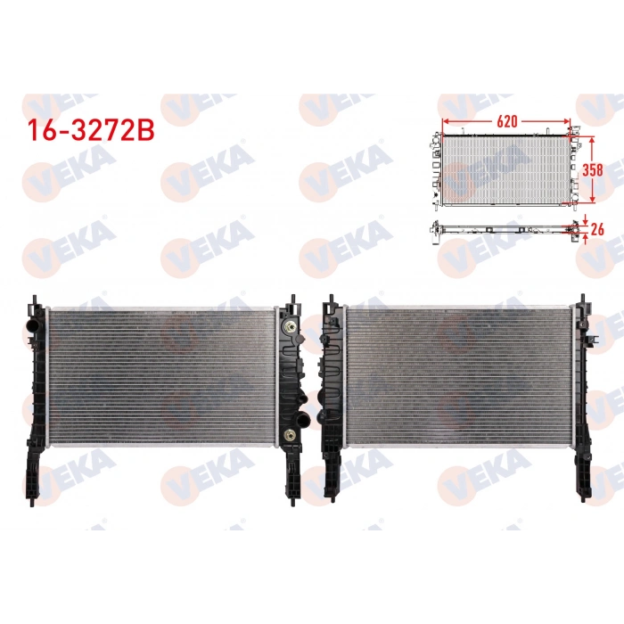 SU RADYATORU BRAZING OPEL MOKKA 1.4 A-T AC+/- 2012-