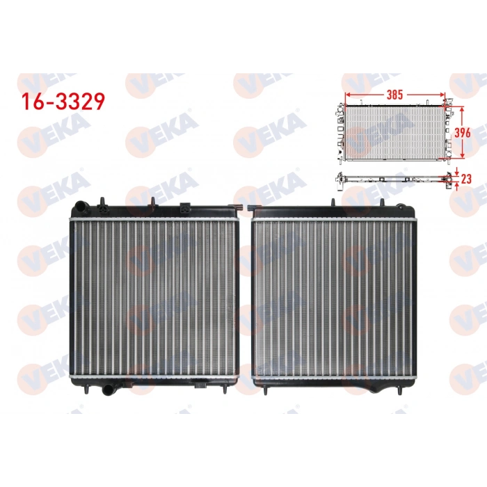 SU RADYATORU MEKANIK PEUGEOT 207 (WA,WC) 1.4 HDI M-T AC+/- 2006-2012